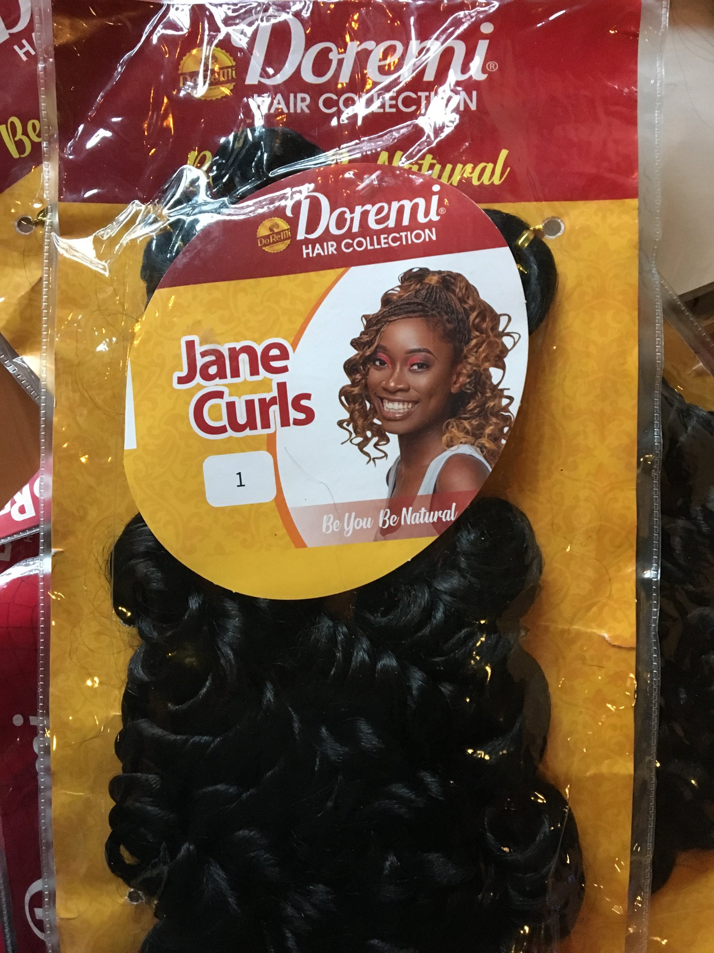 DOREMI JANE CURLS HAIR COLOUR 1 (BLACK)