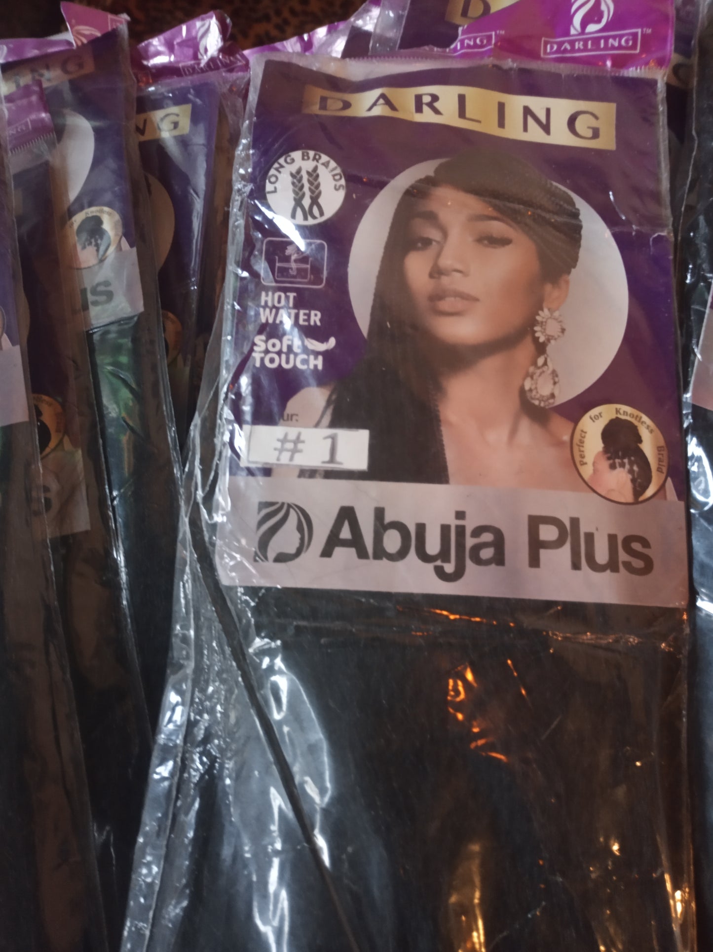 DARLING ABUJA PLUS 1 BLACK LONG BRAIDS