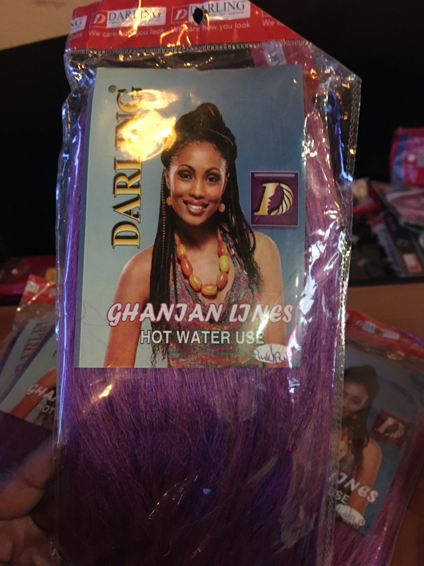 Darling Ghanian Lines braids - Purple