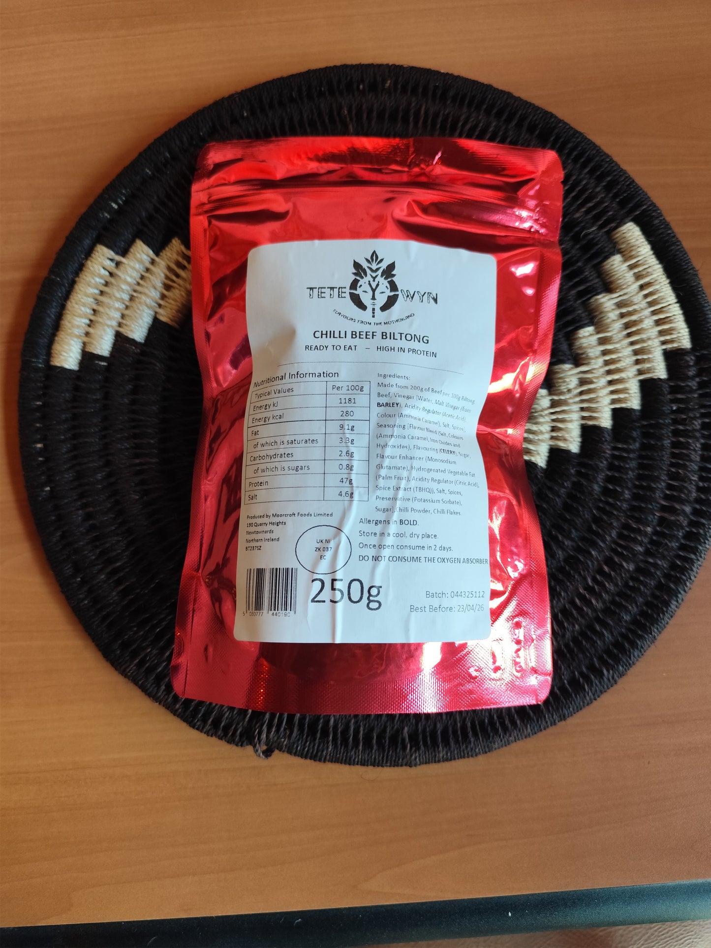 Chilli Beef Biltong - 250G
