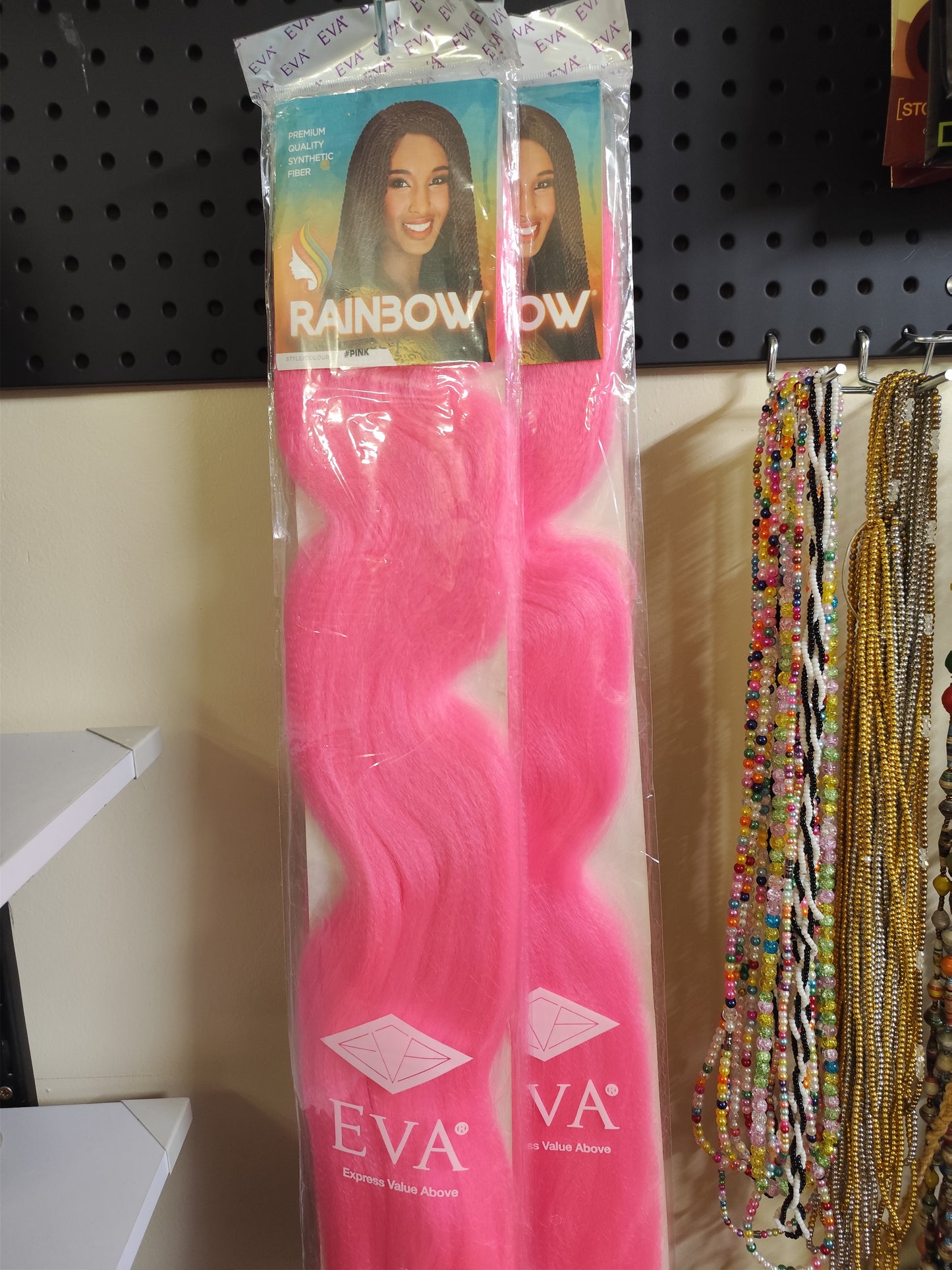 Eva Rainbow 🌈 Pink synthetic braids