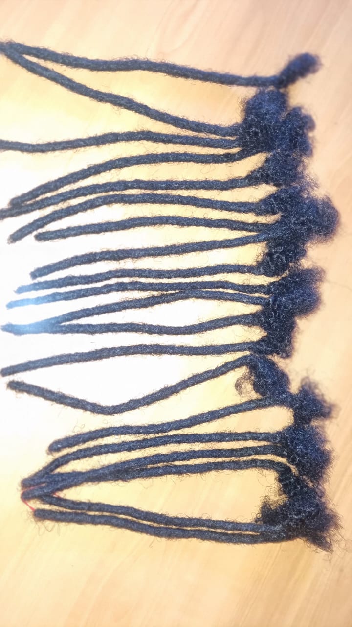 100% Real Human Hair Dreadlock Extensions.