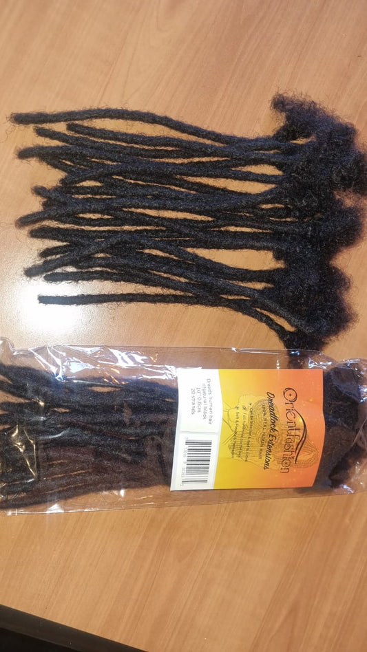 100% Real Human Hair Dreadlock Extensions.