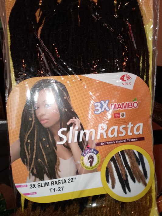 MAMBO SLIM RASTA X3  22" COLOUR T1-27