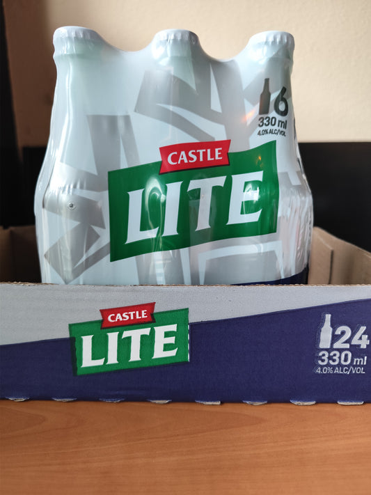 Castle Lite Beer 300ml. 6-pack