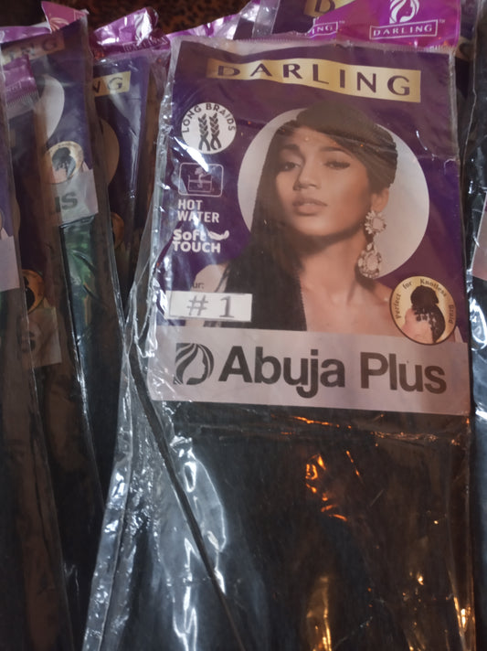 DARLING ABUJA PLUS 1 BLACK LONG BRAIDS