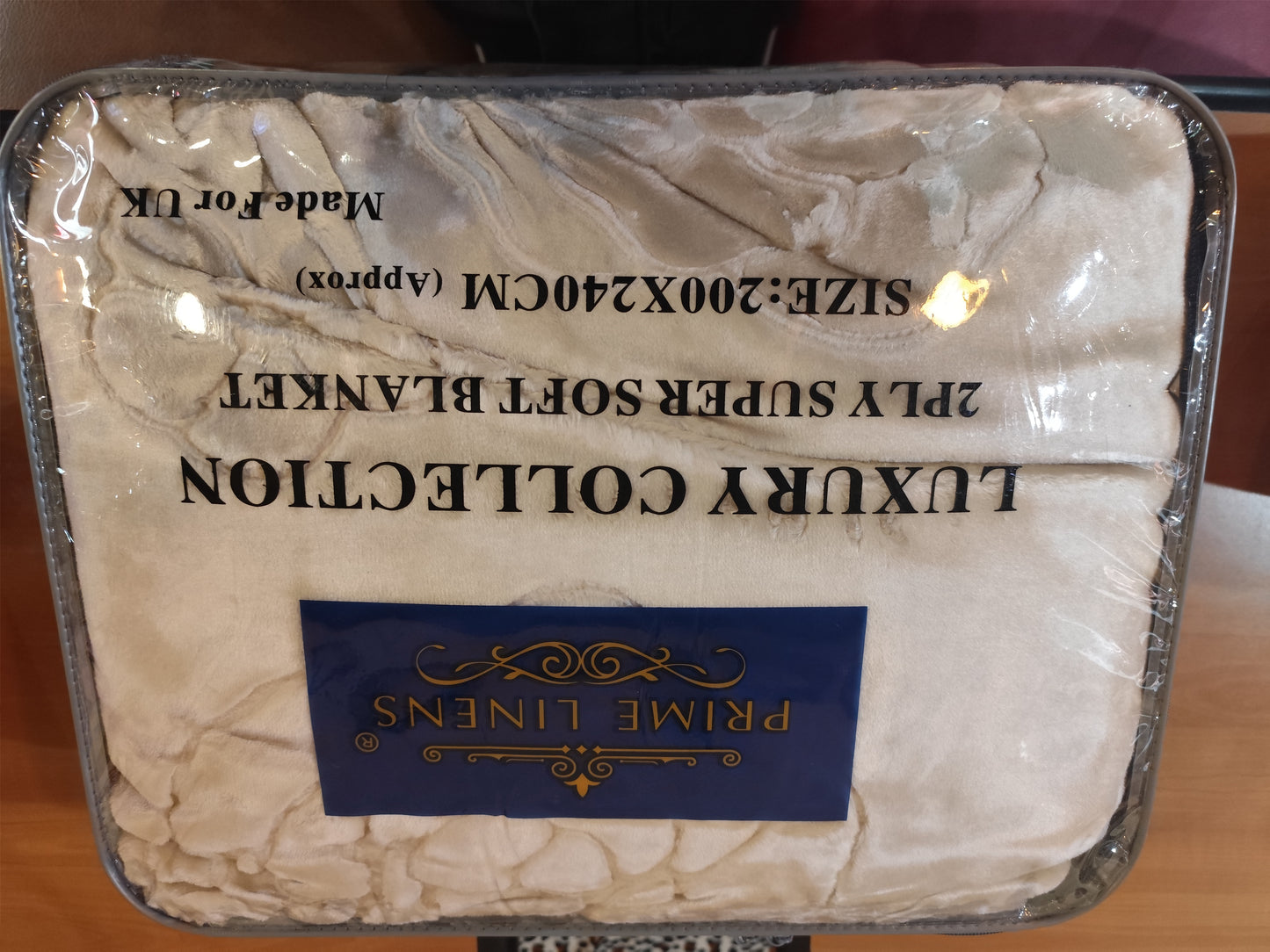 3-in-1 Luxury Super Soft Warm Double blanket. Beige