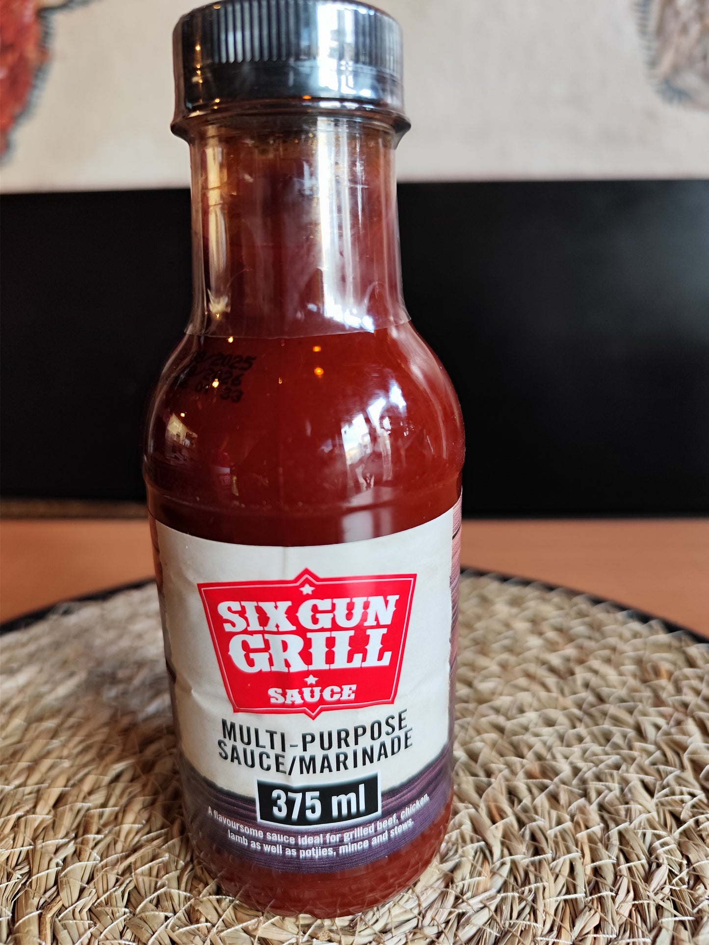 Six Gun Grill marinade sauce - Multi-Purpose. 375ml