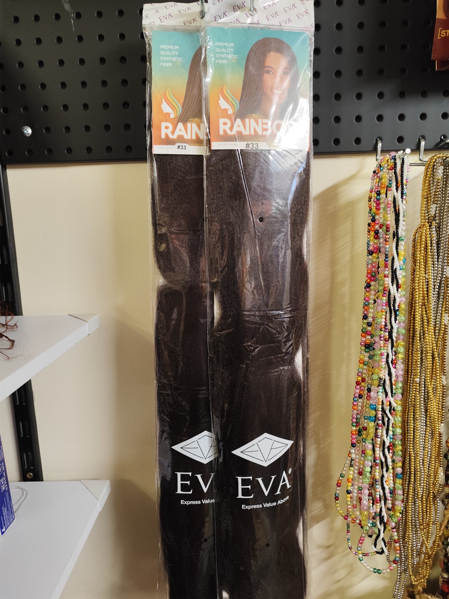 Eva Rainbow 🌈 Black #33 synthetic braids