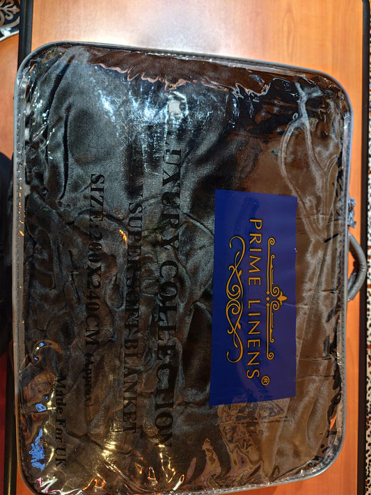 3-in-1 Luxury Super Soft Warm Blanket. Black